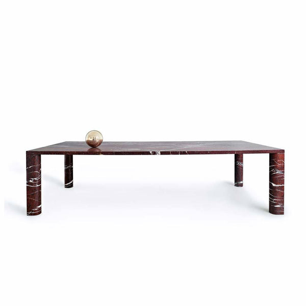 Love me, Love me not Rectangular Dining table Red Marble Salvatori by COLLECTIONAL DUBAI