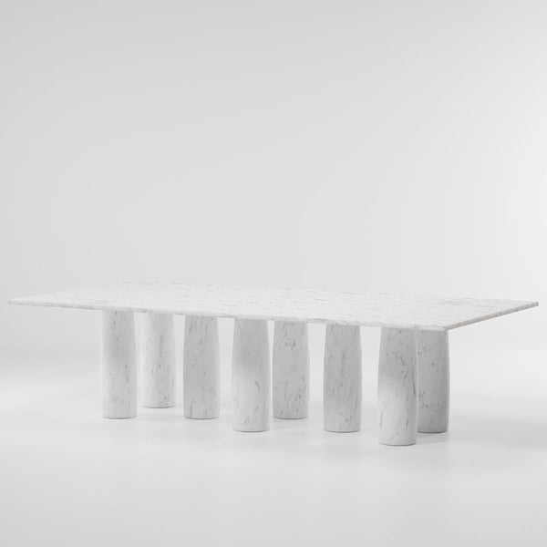 I1 Colonnato Marble Stone Dining Table  Armchair by Collectional