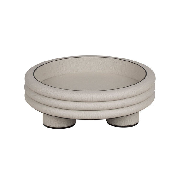 Scala Leather bowl Round Bowl | Giobagnara | by COLLECTIONAL DUBAI