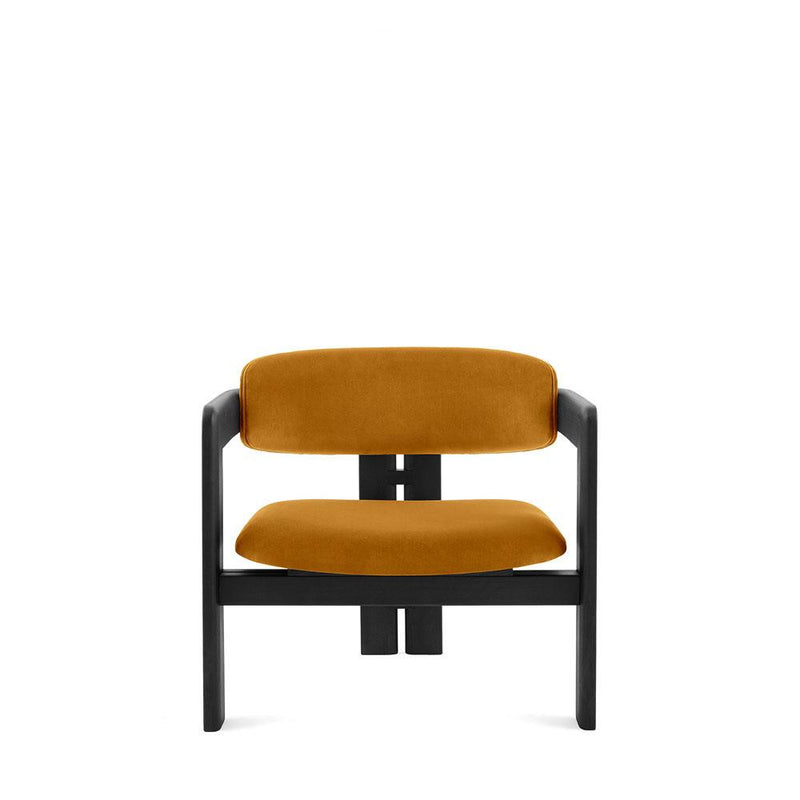 0417 Armchair | Black | Orange