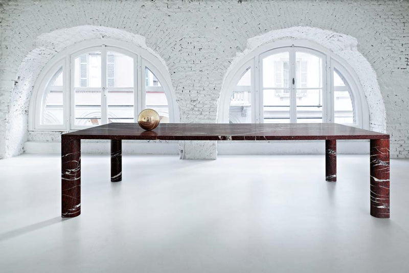 Love me, Love me not | Dining table | Red Marble