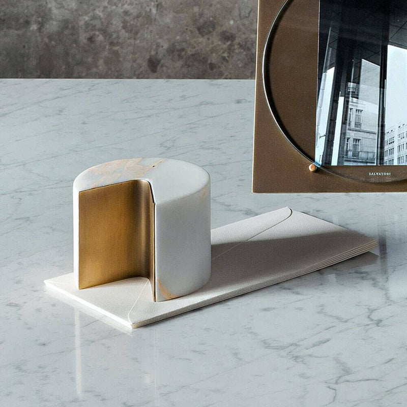 Balancing Paperweight | Office Accessory | Calacatta Vagli Marble