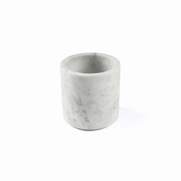 Pietra L11 Candle Holder White Carrara Marble Salvatori by COLLECTIONAL DUBAI