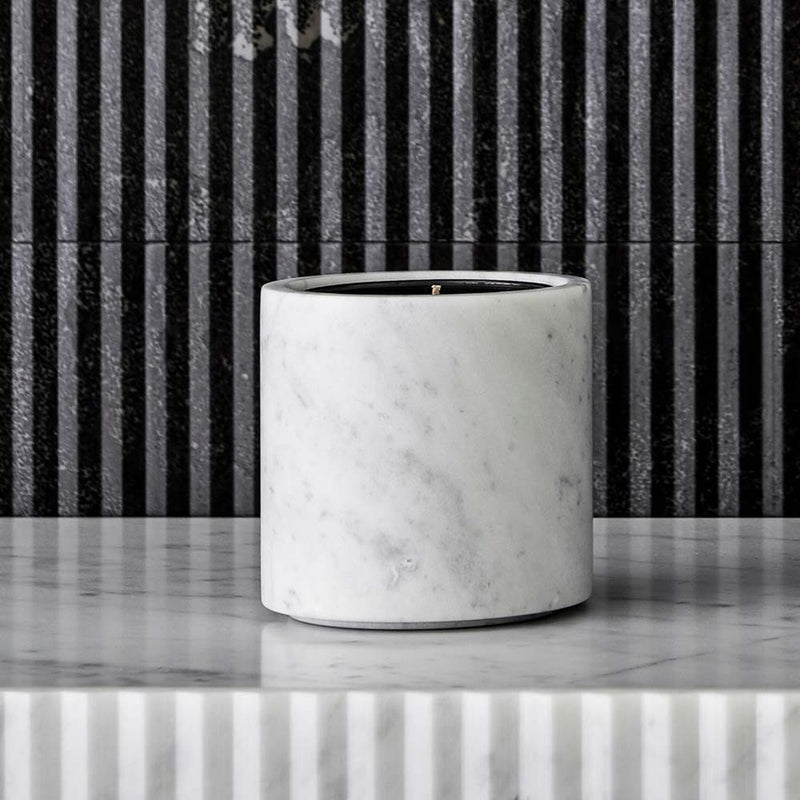 Pietra L | Candle Holder | Bianco Carrara Marble