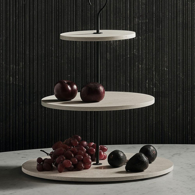 Pietra L12 | Cake Stand | Crema d'Orcia Marble