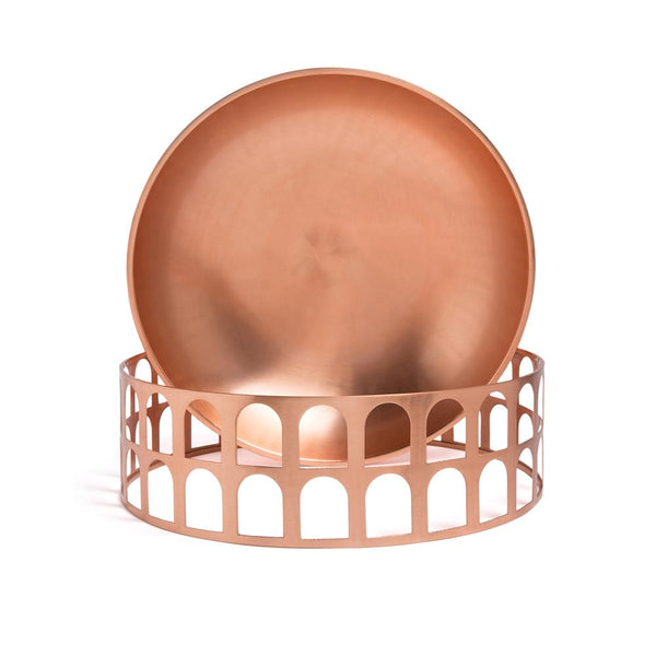 Colosseum I Centerpiece/Fruit bowl Copper by COLLECTIONAL DUBAI