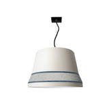 Audrey SO | Ceiling Light | Glossy Black Lacquered | White Cotton