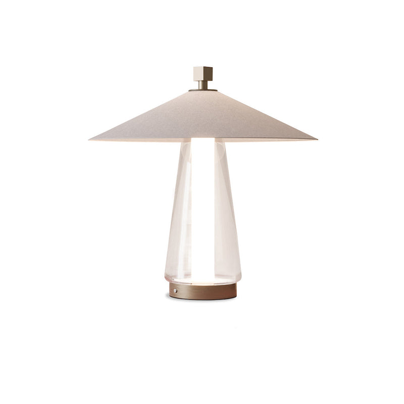 Asia TA - Medium | Table Lamp | Gold Nickel | White Cotton