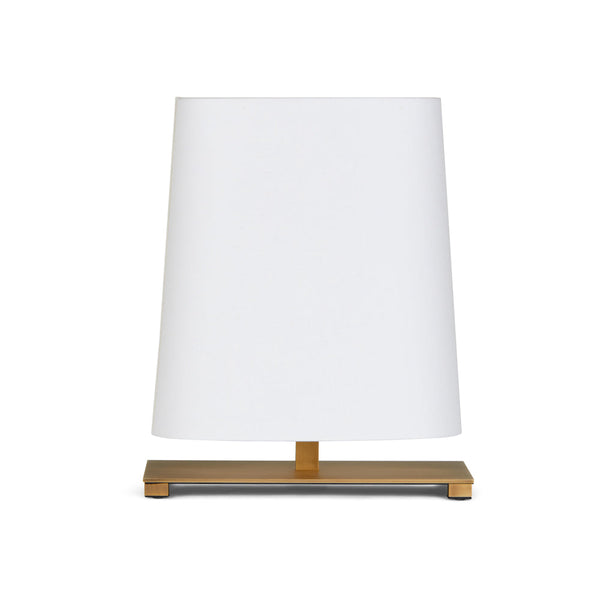 Ovale TA Small Satin Bronze White Cotton Table Light by Collectional Dubai