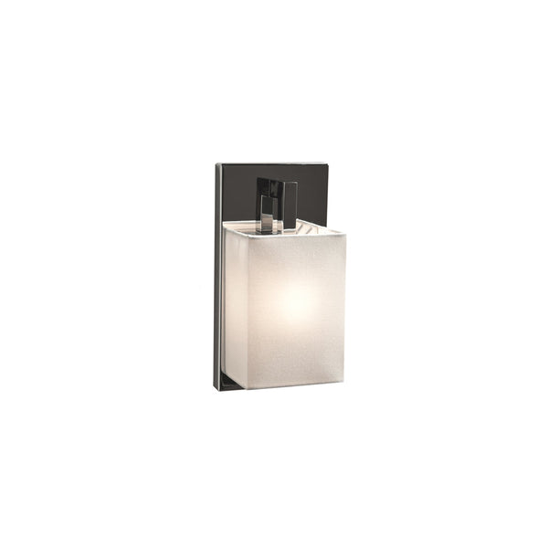 Coco AP Mini IP44 Polished Nickel Waterproof White Fabric Cotton Wall Light by Collectional Dubai
