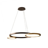 Eclisse 2.0 SO | Suspension Light | Satin Bronze | Wooden Rings