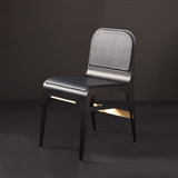 Bardot | Chair | Navy Blue | Black | Brass