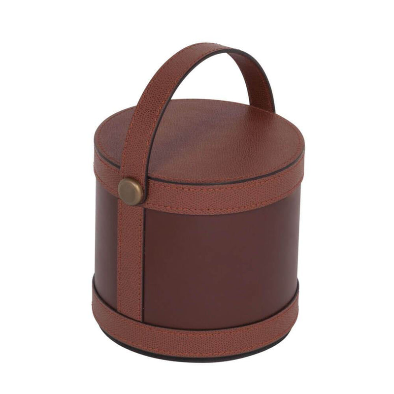 Bucket Doorstop | Décor | Rust Learher Cover