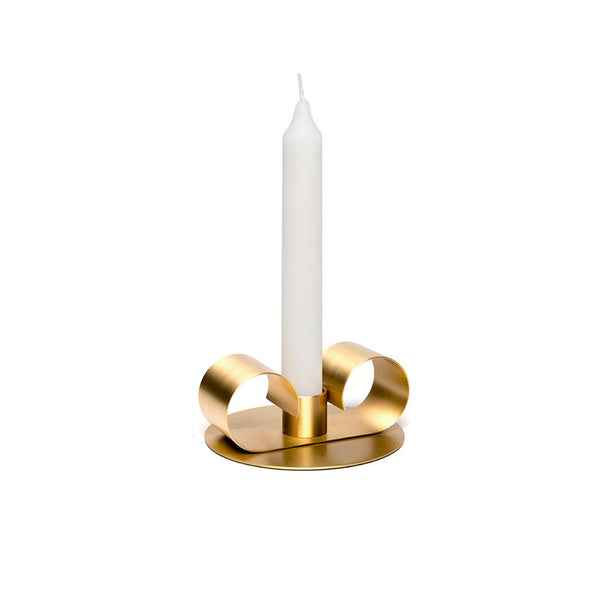 Tramonto Candle Holder Thin Brass by COLLECTIONAL DUBAI