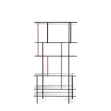 Drizzle | Shelving system | Black | Brass | Glass | Grey | Pink