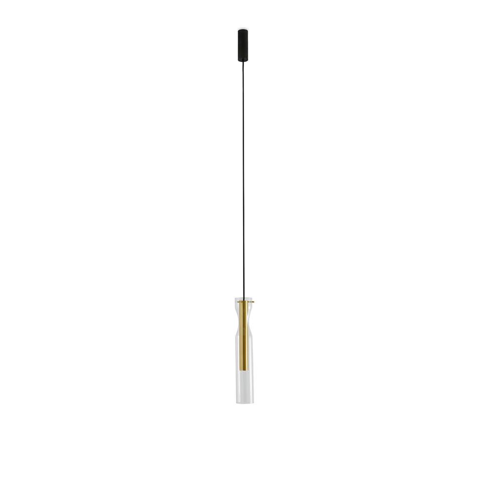 Epsilon Sola S | Hanging lamp | Glass | Brass | Black