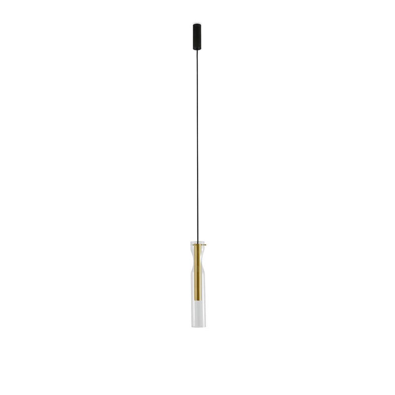 Epsilon Sola S | Hanging lamp | Glass | Brass | Black