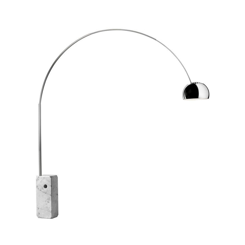 Arco | Floor Lamp | White Carrara Marble | Stainless Steel