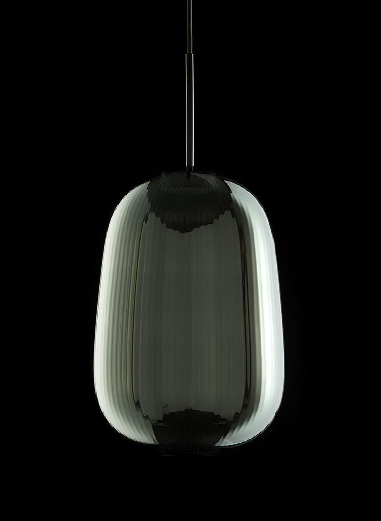 Maat | Suspension | LED | Glass | Green | Grey