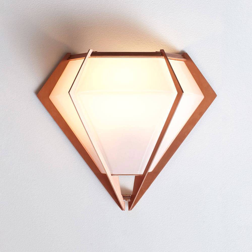 Harlow Sconce | Wall Light | White Glass | Copper