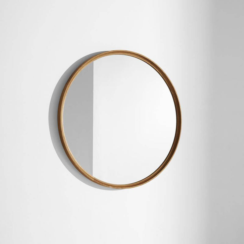 Round XL | Mirror | Hard Fumed Oak Frame