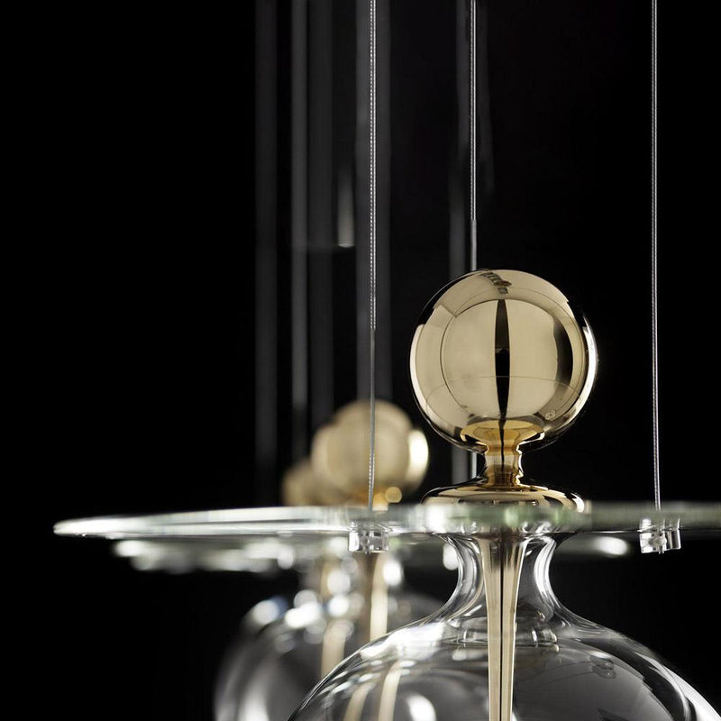 Perfume sphere | Suspension | Glass | Aluminium | Gold