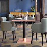 Sherry | Dining Table | Black, Copper Base