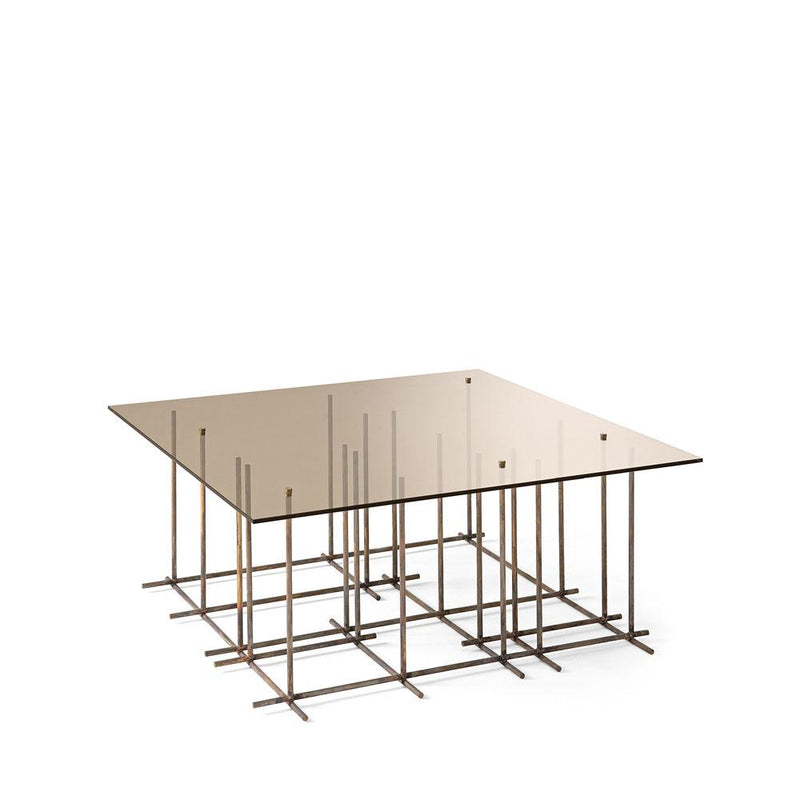 Tetris | Coffee Table | Stopsol Bronze | Brass