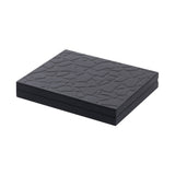Tosca Large Safari Backgammon Case | Board Game | Embosed Black Leather Cover