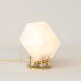 Welles Double Blown Glass | Table Lamp | Alabaster White Glas | Brass Base