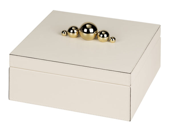 Champagne Square Tall Trinket Box by COLLECTIONAL DUBAI