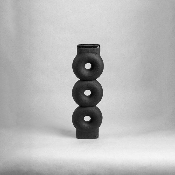 Kumanec Triple Vase Black by COLLECTIONAL DUBAI