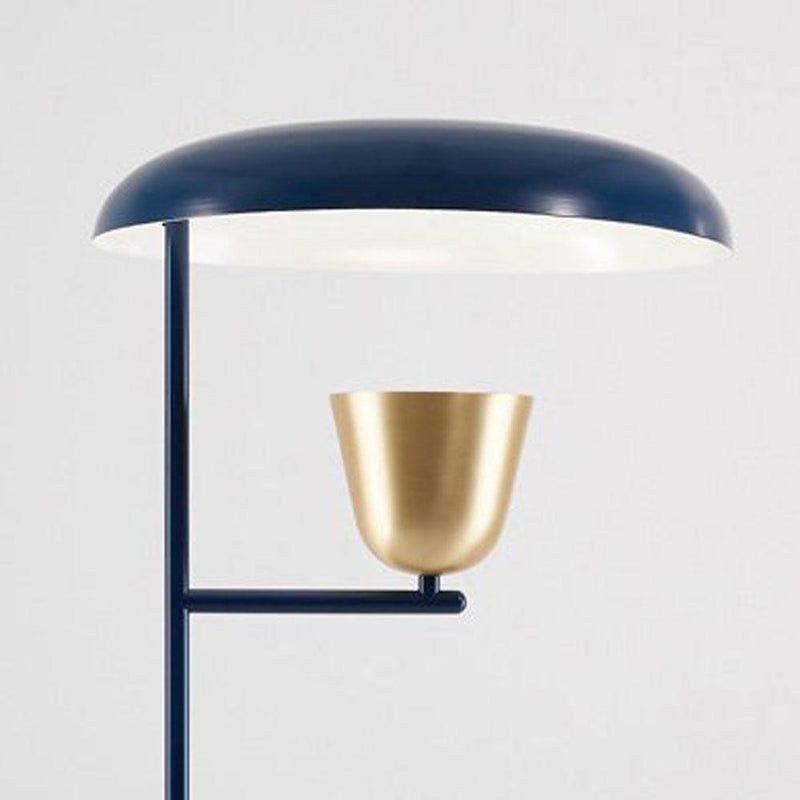 Light to Light P | Floor Lamp | Blue | Brushed Brass | Black