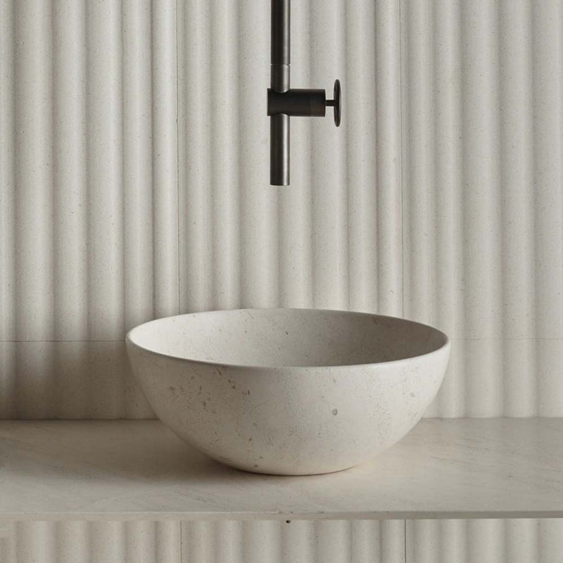 Ninfa Round | Washbasin | Crema d'Orcia Marble