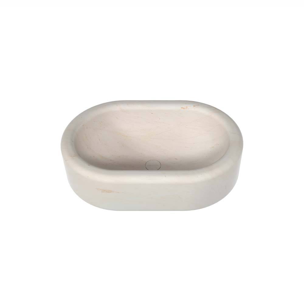 Balnea Oval Countertop | Washbasin | Crema d'Orcia Marble