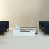 Ta_Volo Bianco Carrara | Coffee Table | White Marble