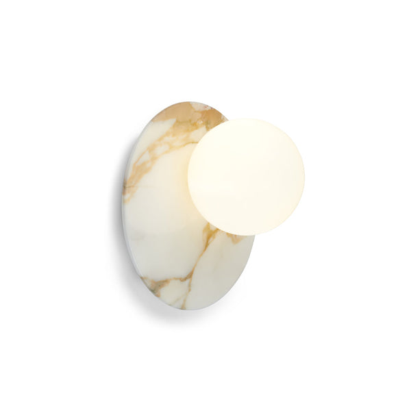 Emma AP White Marble Opal White Wall Light by Collectional Dubai