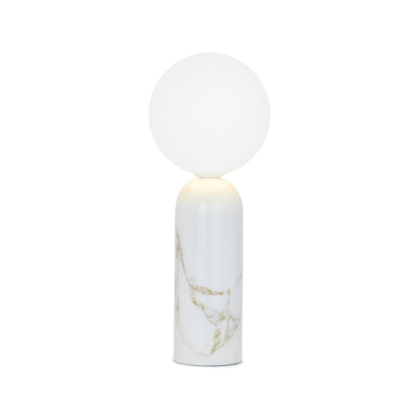 Emma TA White Marble Opal White Table Light by Collectional Dubai