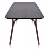 Arch | Dining Table | Black Lacquered, Stained Dark Walnut