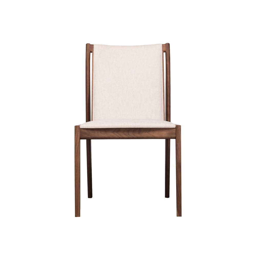 Claude | Dining chair | Walnut oil | White