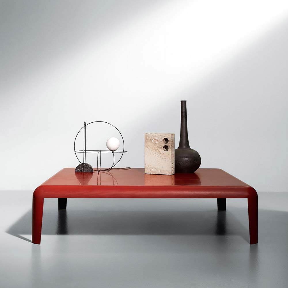Ferro | Indoor Square coffee table | Red
