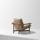 Stilt | Armchair | Upholstered Beige, Natural Oak