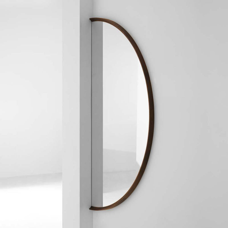Half Circle | Mirror | Smoked Oak Frame