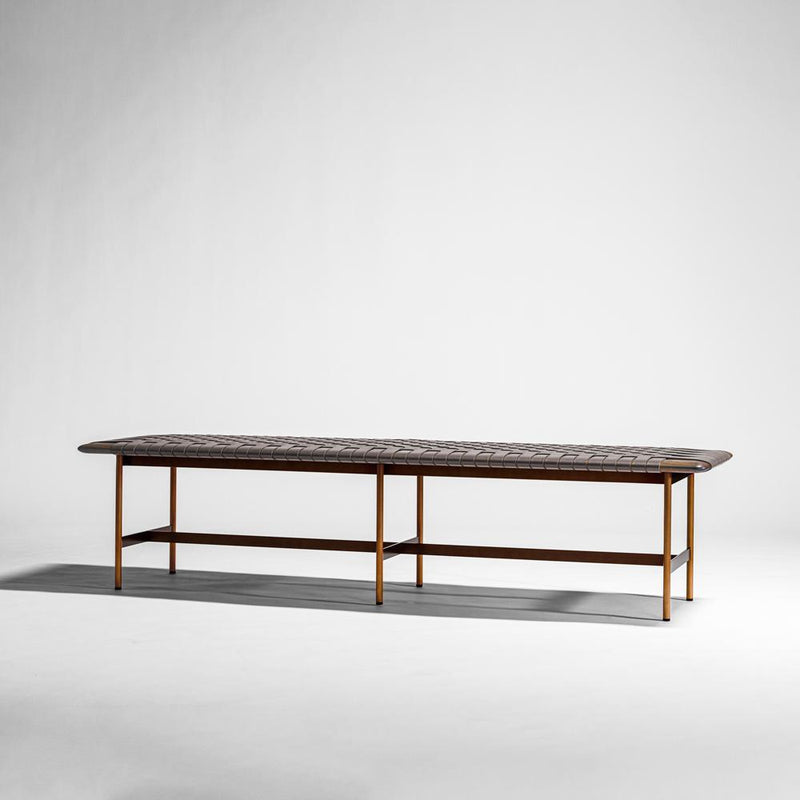 MT | Large Bench | Walnut | Bronze | Grey