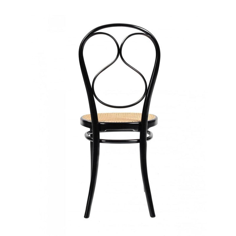 N. 1 | Chair | Black Lacquered, Woven Seat
