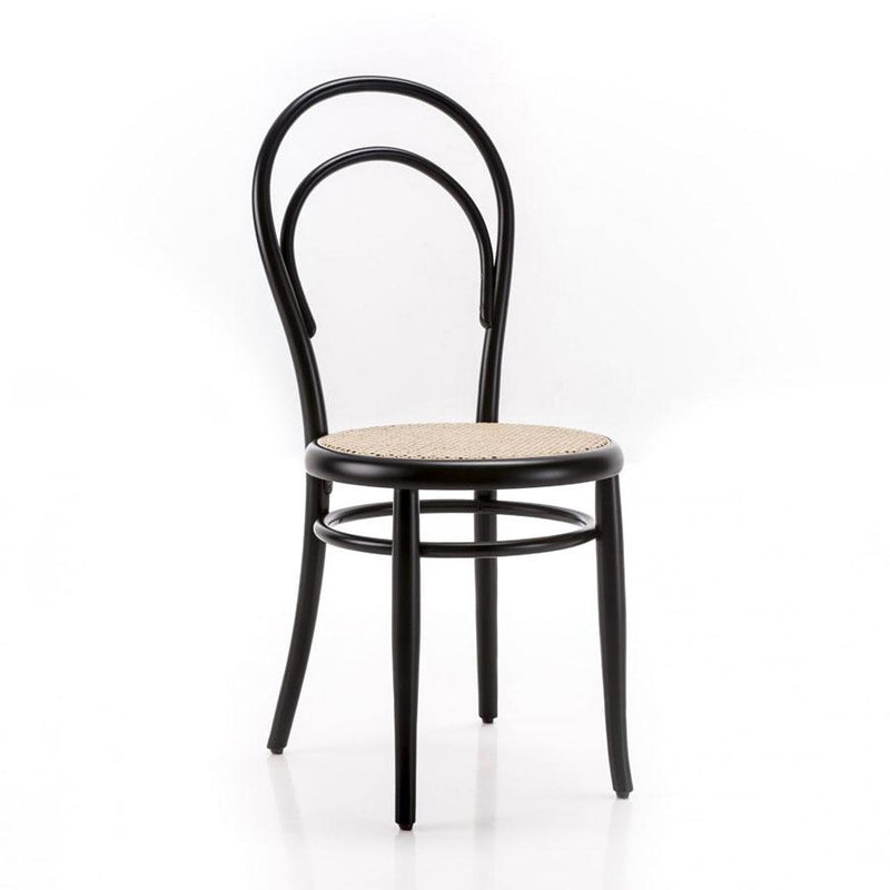 N. 14 | Chair | Black Lacquered, Woven Seat