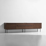 Stacking High L | Sideboard | Smoked Oak, Brass Caps