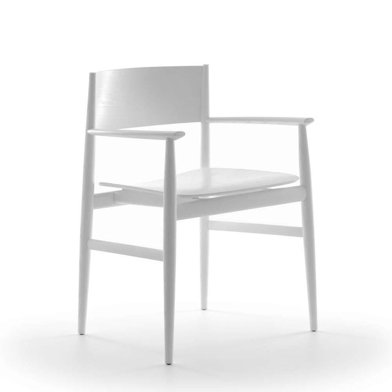 Neve | Chair | White Stained Ashwood Structure