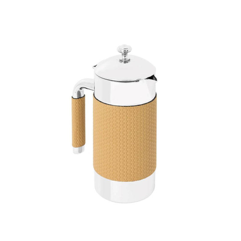 Pacific Thermal Carafe 0.6 LT | Thermos | Mustard Leather Cover, Stainless Steel