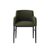 Pioggia | Chair | Green Upholstery, Black Stained Structure
